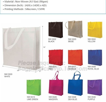 laminated recycled RPET non woven bag Rpet tote non woven bag / Rpet non wovenshopping bag, non woven gift pouch drawstr