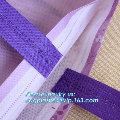heat seal non woven bag d cut handle cheap garment bag, OEM ODM Service Gravure Printing Garment laminated Non Woven Bag