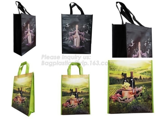 welcome fast delivery full color printing Elephant PET PP non woven bag for small quantity order, laminated pp non woven