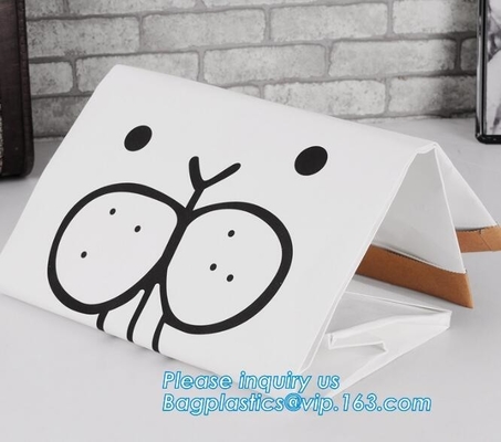 Foldable Pop up Dupont Tyvek Laundry Hampers Bag, Customized full color printing Dupont Tyvek laundry bag, tyvek laundry