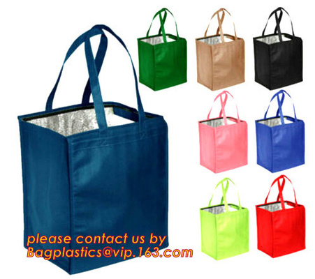 Picnic Cooler Insulated Reusable Eco Bags XL Insulated Shopping Bags For Groceries Or Food Delivery, Sturdy Zipper, Fold