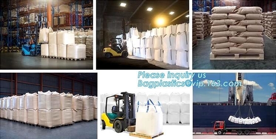 PP woven bulk big ton bag / jumbo bag for packing stone, fish meal,sugar,cement,sand,1 ton Custom PP Woven Big Bulk Jumb