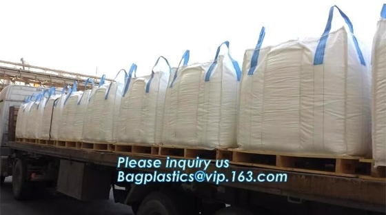 China supplier factory price white big bulk FIBC woven 1 ton pp jumbo bag,Factory sell PP woven big ton bags 1000kg 2000