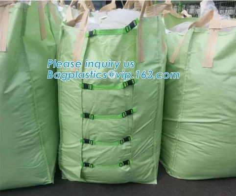 UV Protection Reusable 2000KG Jumbo Plastic Bags Large Capacity PP Woven Big BULK Bags BAGEASE.CN