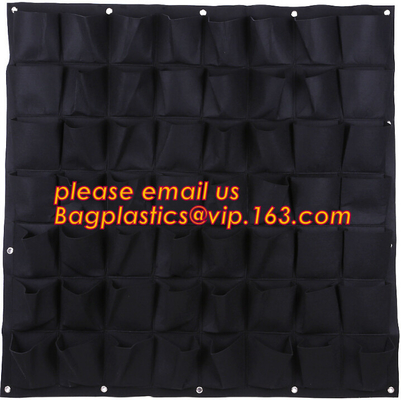 Multi-pocket New Indoor Outdoor Wall Hanging Planter Vertical Felt Garden Plant Grow Pot Bags,vertical garden hanging fe