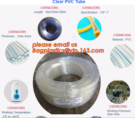 PVC suction hose, PVC Steel Wire Hose Soft Light and Long Usage Life Layflat Hose Steel Wire Reinforced Hose