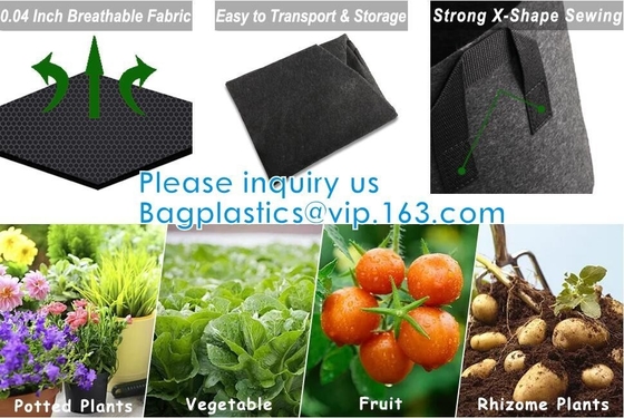 Smart Grow Bags For Potato/Plant Container/Aeration Fabric Pots With Handles Fabric Plants Pots with Handles, Indoor