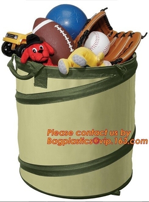 Collapsible Leaf Oxford Biodegradable Garden Leaf Collector Bag POP UP Durable Polyester Garden Bag