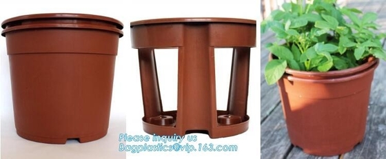 Plastic Garden Planter Pot Vegetable Growing Container Grow Vegetables: Potato, Carrot, Tomato, Ginger, Peanuts Onion