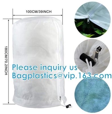 Heavy Winter Protection Plant Cover Winter Cover Anti-frost Zipper And Drawstring Cold Protection Non-woven Plant Antifr