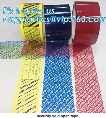 Supply tamper proof plastic open void tape for seal courier bag envelopes with CE&ISO Air Mouse TV Box PCs OS bagplastic