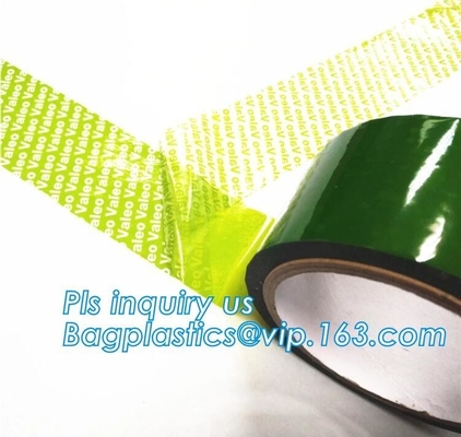 Supply tamper proof plastic open void tape for seal courier bag envelopes with CE&ISO Air Mouse TV Box PCs OS bagplastic