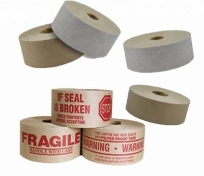 Fiber Reinforced Gummed Kraft Paper Packing Reinforced Brown Tape jointing paper, sealing box, bundling box, bundl