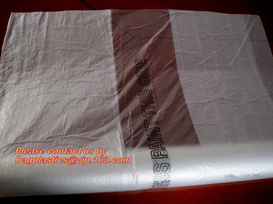 Pe Plastic Masking Film For Auto/Car/Boat Painting Plastic Masking Film For Car Painting Car Protective HDPE Film