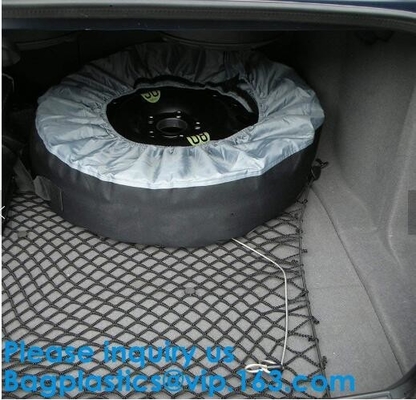 Anti UV Automotive 600D Wheel And Tyre Bags Automotive Spare Tire Tyre Wheel Cover With Carrying Handles Tote Car Wheel
