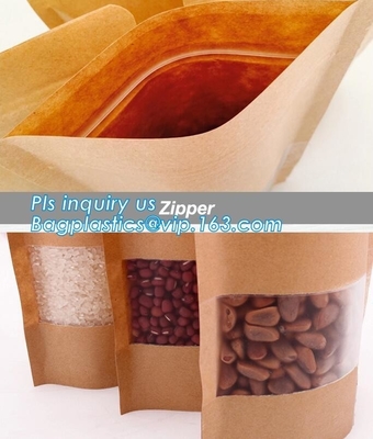 ZIP LOCK, ZIP SEAL, ZIPPER SEAL, Custom bread paper bag, fast food packaging bag, cookie packaging bag, STAND UP