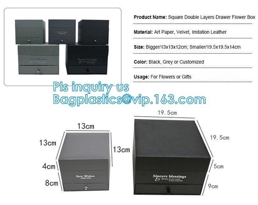 Luxury Cardboard Folding Box Magnetic Closure Rigid Collapsible Paper Foldable Gift Boxes For Clothes Or Flower BAGPLAST