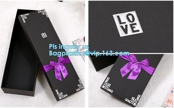 Paper Packaging magnetic Gift Box with Ribbon,Christmas gifts and premiums paper box package