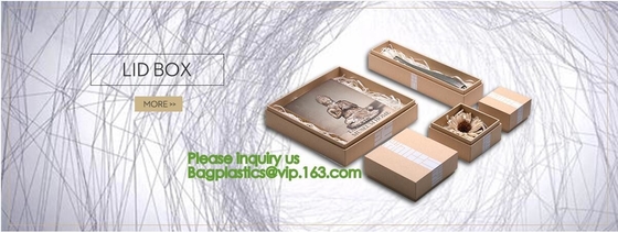 Hardcover Rigid Paper Packaging , Custom Logo Printed Foldable Cardboard Flat Pack Gift Box With UV Logo