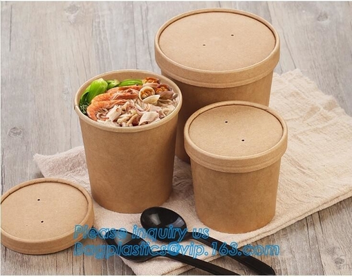 Soup Cups Cup Soup Disposable Paper Soup Cups With Paper Lid Ice Cream Cup Coppa Gelato