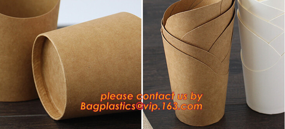 Paper Custom Fried Disposable Hamburger Box Cup French Container Fries Kraft Fries Box Cone Shape bag