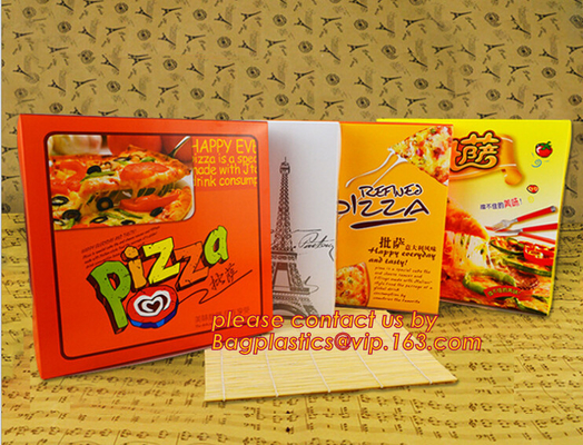 Custom Printed Corrugated Cardboard Recycle Paper Pizza Box Custom Kraft Paper Pizza Box, Fast Food Box