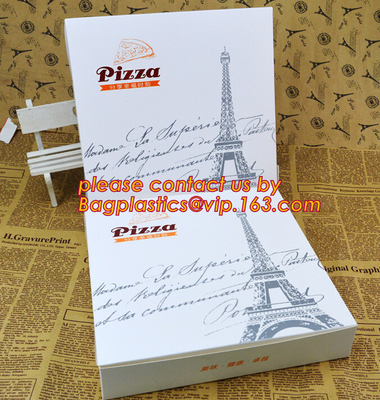 Custom Printed Corrugated Cardboard Recycle Paper Pizza Box Custom Kraft Paper Pizza Box, Fast Food Box