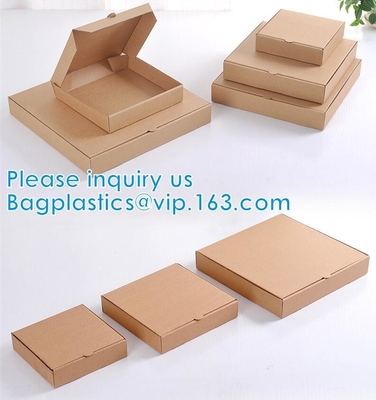 Custom Printed Corrugated Cardboard Recycle Paper Pizza Box Custom Kraft Paper Pizza Box, Fast Food Box
