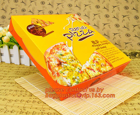 Custom Printed Corrugated Cardboard Recycle Paper Pizza Box Custom Kraft Paper Pizza Box, Fast Food Box