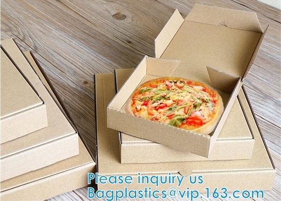 7inch 9inch 10inch 12inch 16inch Handle Pizza Box Custom Printing For Take-Out CORRUGATED BOARD