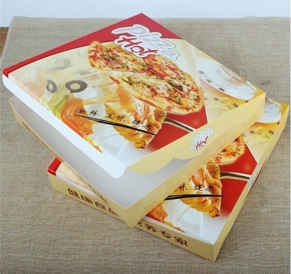 Food Grade Flute Corrugated Custom Printed Size Caja Para Pizza Design Cardboard Carton Pizza Box