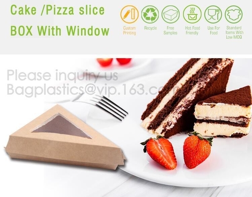 Triangle Food SLICE CAKE BOX, Salad, HUMBURGER BOX, BOAT TRAY, LUNCH BOX, HANDLER, CARRIER, BOWL, CUP