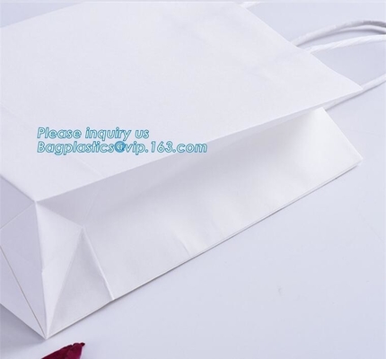 Cheap small paper gift bags Promotional Luxury OEM Design Gold Foil Logo Wedding Custom Paper Gift Bag with Ribbon PACK