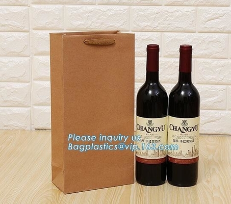 customized low cost recycle luxury kraft/craft red wine art paper carrier bag wholesale supplier,Art Paper Flower Carrie