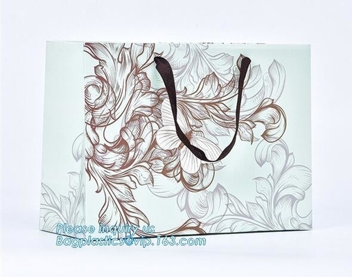 china supplier new design hot snow man printed luxury OEM shopping carrier christmas paper bag for gift packing, bagease
