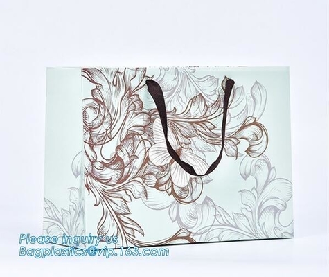 china supplier new design hot snow man printed luxury OEM shopping carrier christmas paper bag for gift packing, bagease