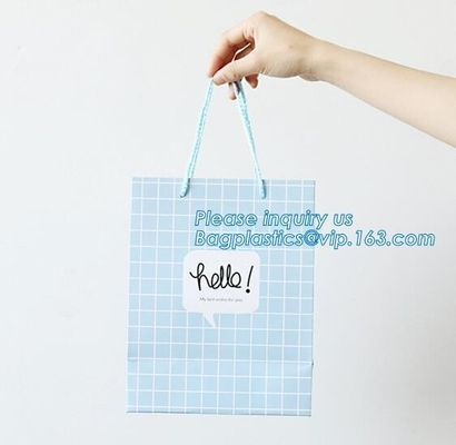 Christmas custom luxury gift food grade bakery Paper cake and bread packaging box carry Bag cut handle logo wholesale