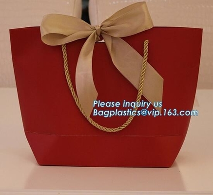 custom-made thank you rose luxury gift bags,Boutique High - End Custom Premium Paper Bags , Custom Printed Carrier Bags