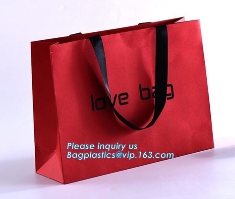 Customized luxury wedding favor bags elegant high grade carrier gift bag pretty eco friendly paper shopping bag, bagease