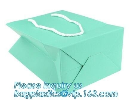 Luxury paper bags with handles Different Sizes,250gsm art paper shopping carrier bag custom printing with handle rope