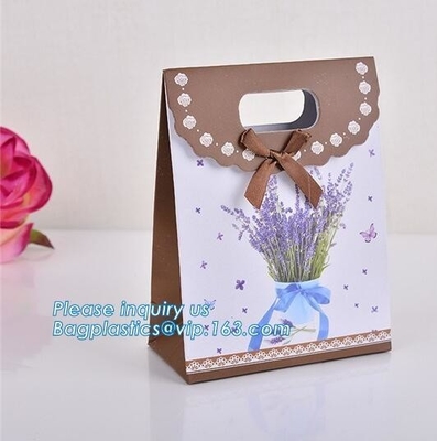Luxury Black Rectangle Kraft Paper Pouches Gift Shopping Bags Party Carrier,factory price fashionable custom shopping ha