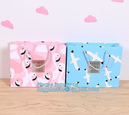 Luxury Custom Printing Unique Large Shopping Carrier Personalised Gift Paper Bags With PP Rope Handle, bagease, package