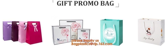 Aper Kraft Bag Luxury Custom Promotional Paper Bag, Flower Paper Shopping Bag With Logo And Ribbon Handle