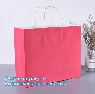 Eco Retail Packaging Recyclable Kraft Paper Gift Bags Natural Tote  Retail, Party, Craft, Gifts, Wedding, Recycled, Bus