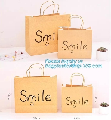 Elegant Embossed For Presents Clothing Wedding Birthday Bridal Baby Shower Paper Gift Bags Modern Fancy Cute Paper Premi