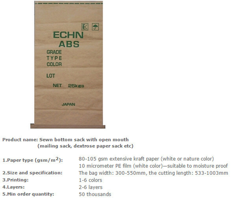 Cement packing kraft paper valve sack laminated with pp woven fabric, Square Bottom Paper-plastic compound bags/sacks