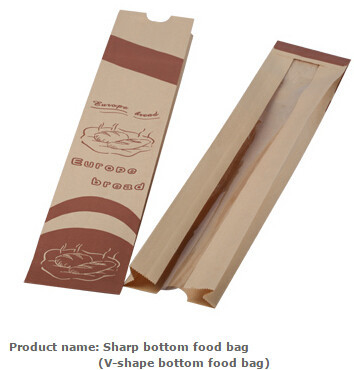 Sandwich & bread bag, Sandwich paper bag, Pastry packing paper bag,  French bread bag,  Bread packing bag,  Bread stick