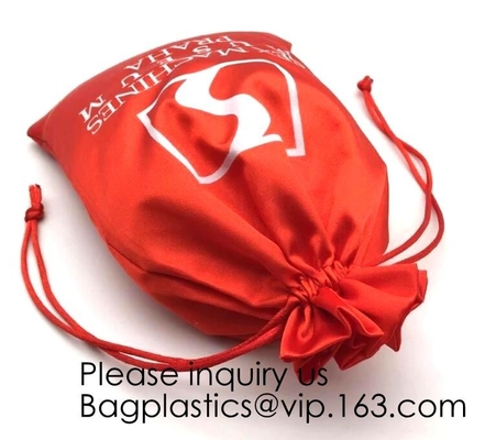 Customized Satin Lingerie Sock Packaging Bag,Colorful Satin Bag For Hair Packaging,Green Pink Rose Gold Satin Drawstring