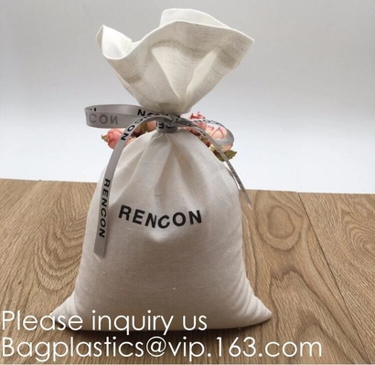 Organic Cotton Reusable Produce Bags, Biodegradable Eco-Friendly Bulk Bin Bags for Food - Small 5x7 - Sachet Bags, Fruit