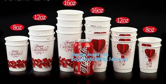 Disposable Insulated Ripple Hot Coffee Paper Cup with Cappuccino Lids,Custom Disposable Paper Cup 6 oz Paper Coffee Cup